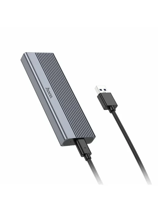 HOCO Корпус для диска M.2 SSD Enclosure (USB3.1 6 Гбит с), черный, фото 7