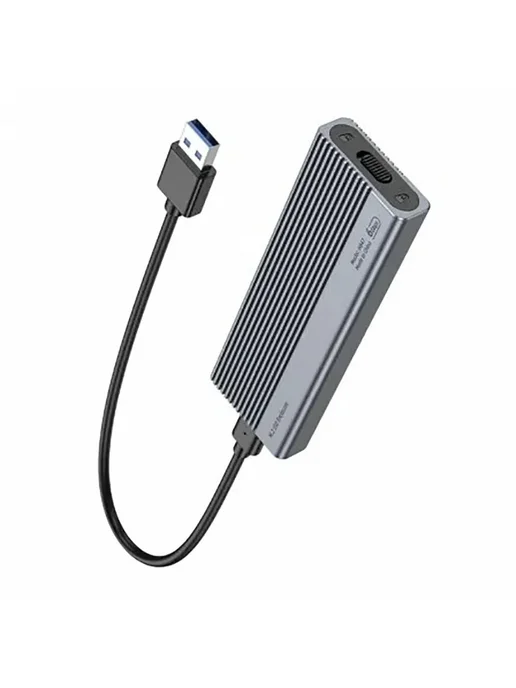 HOCO Корпус для диска M.2 SSD Enclosure (USB3.1 6 Гбит с), черный, фото 8