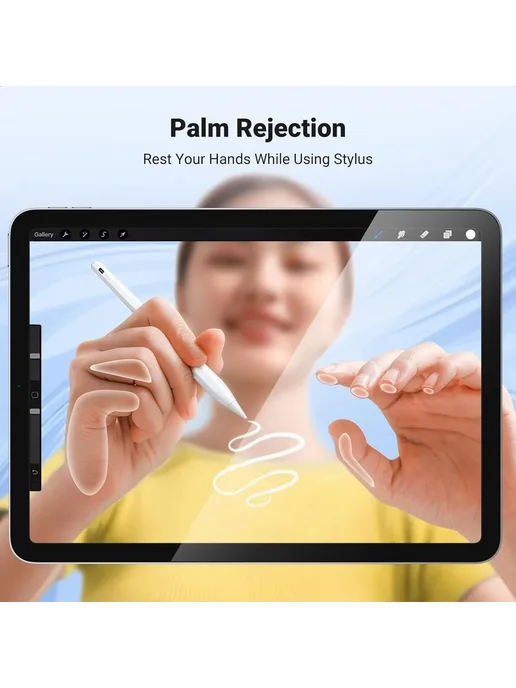 Grand Price Стилус с наконечником 1,5 мм POM для iPad 6, 7, 8, 9, 10, белый, фото 6