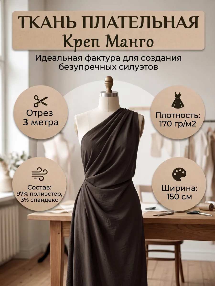 Манго цея ткань 3 метра