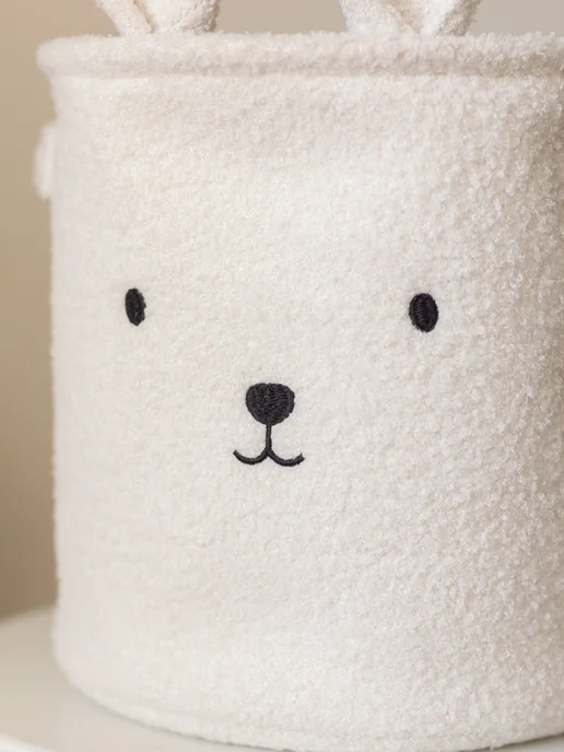 CocoHome Корзина для хранения игрушек Teddy, белый, фото 7