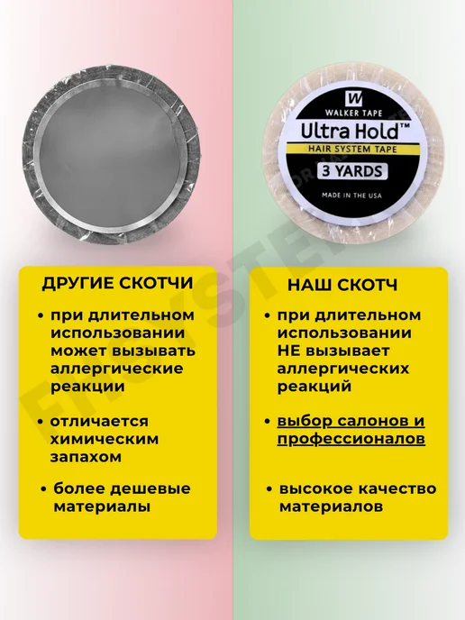 FHSystems Скотч для наращивания волос и парика, вариант, фото 7