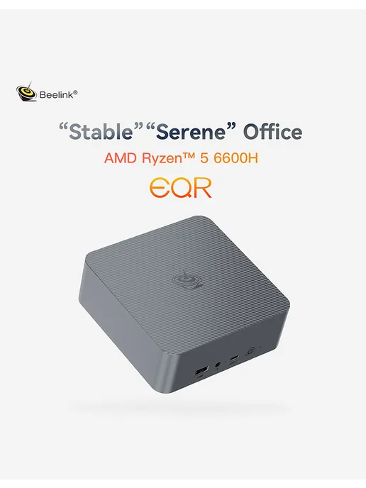 Beelink Мини компьютер EQR6 AMD Ryzen 5 6600H 24ГБ 500ГБ, 24 ГБ, 500 ГБ, фото 2