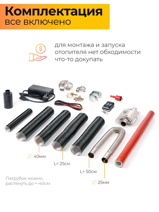 СИНТЕНДИ Автономный дизельный отопитель 8 кВт 3в1, вариант, фото 5
