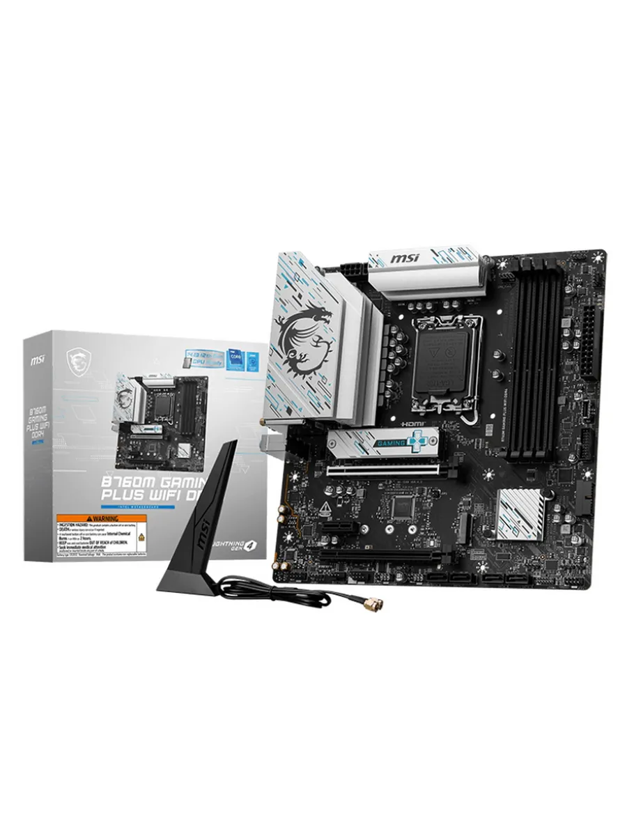 Материнская плата B760M GAMING PLUS WIFI DDR4 LGA1700 Intel