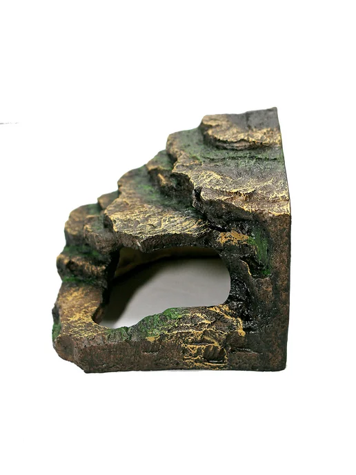 Угловое укрытие-скала для террариума 145х140х110 мм, 140x110 мм, фото 4