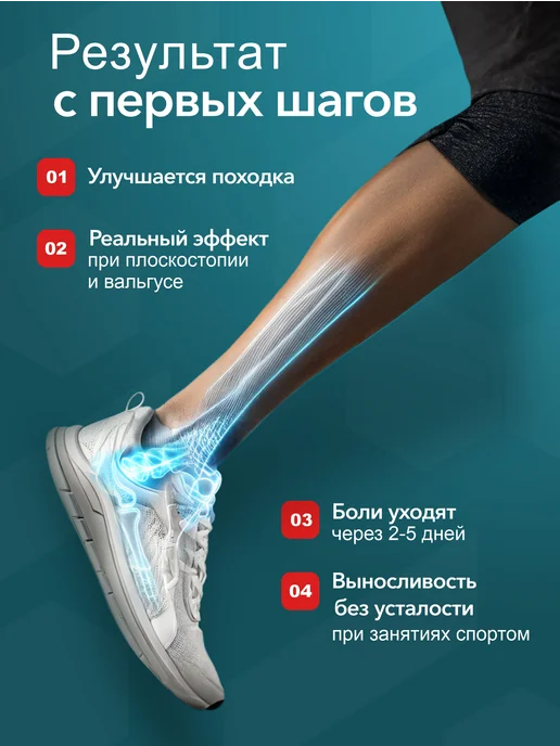БОЛИ.НЕТ Стельки ортопедические каркасные, серый, фото 4