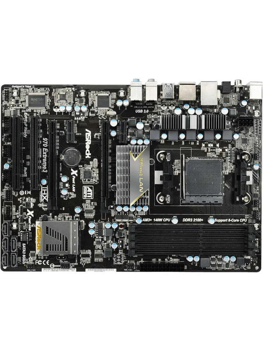 Материнская плата AM3/AM3+ ASROCK 970 Extreme3 DDR3 б/у ASRock