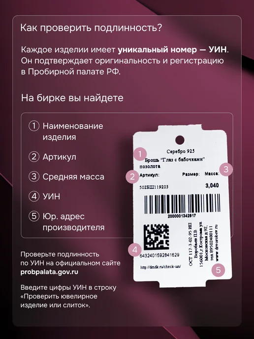DrVorobev Брошь серебро, медицинская вирусологу, 502ПН094100, серебристый, фото 7