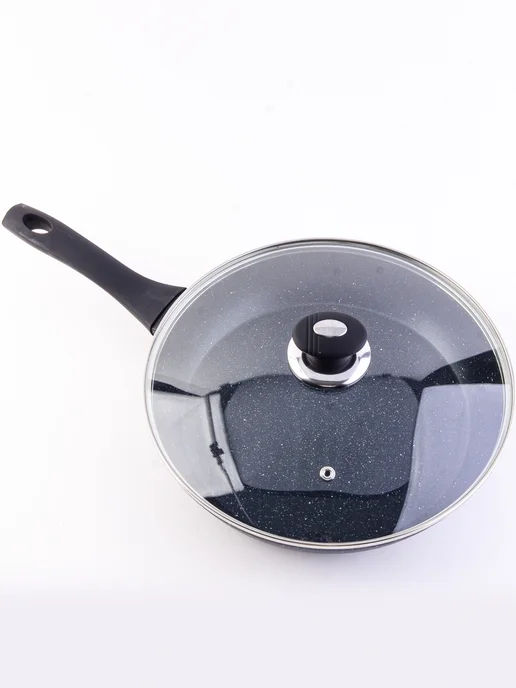 Сковорода сотейник с крышкой 20 см - фото 12