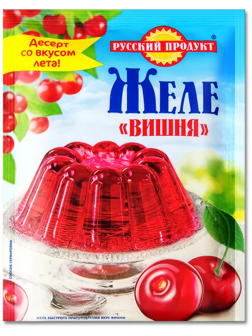 Русский Продукт Желе быстрого приготовления "Вишня", 50 г, 50 г, фото 2