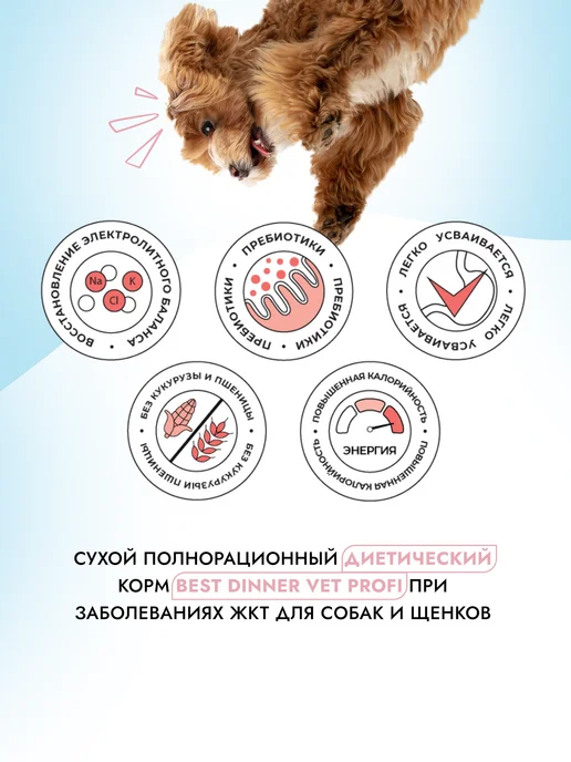 Сухой корм Best dinner Диетический Gastrolow для собак, 12 кг, фото 3