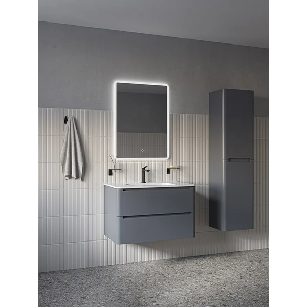 Фото товара на маркетплейсе wildberries Зеркало с подсветкой настенное 80х60 см