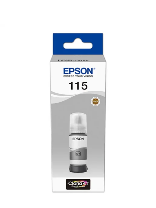 Epson Чернила 115 C13T07D54A, Gray, черный, фото 2