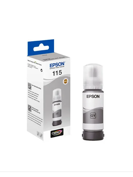 Epson Чернила 115 C13T07D54A, Gray, черный, фото 4
