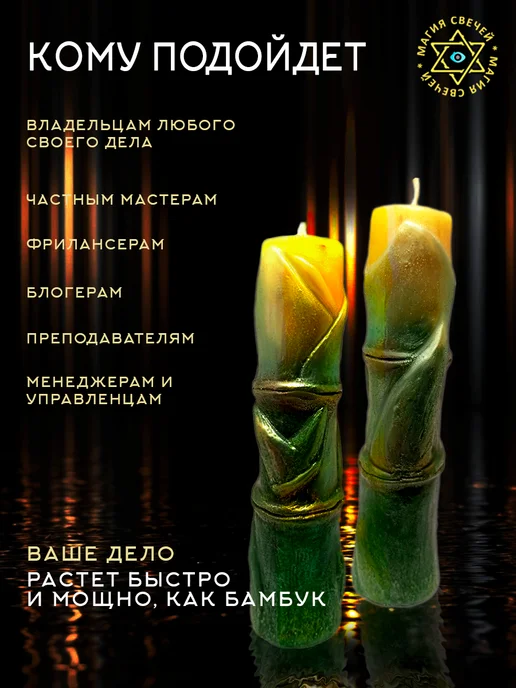 Магические свечи Магическая свеча Путь победителя, зеленый, фото 2