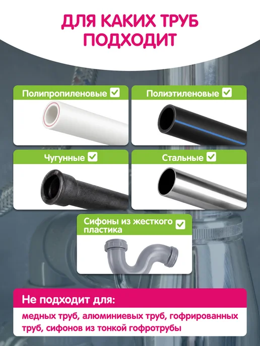 ЕЛИЗАР Средство для очистки труб от засоров, гранулы, 1 кг, 1 кг, фото 7