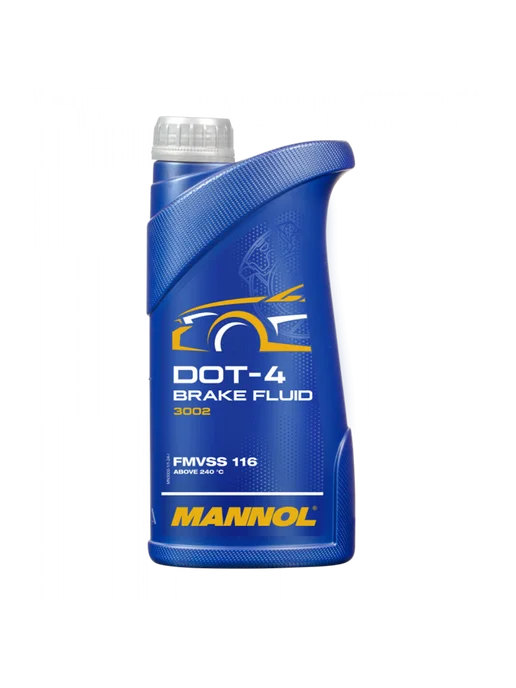 MANNOL Тормозная жидкость DOT-4 910гр, 455 г