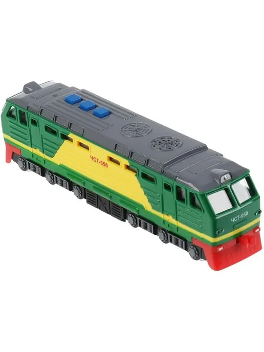ТехноПарк Тепловоз пластиковый 21,5 см со свет звук LOCO-22PL-GNYE, зеленый, фото 4