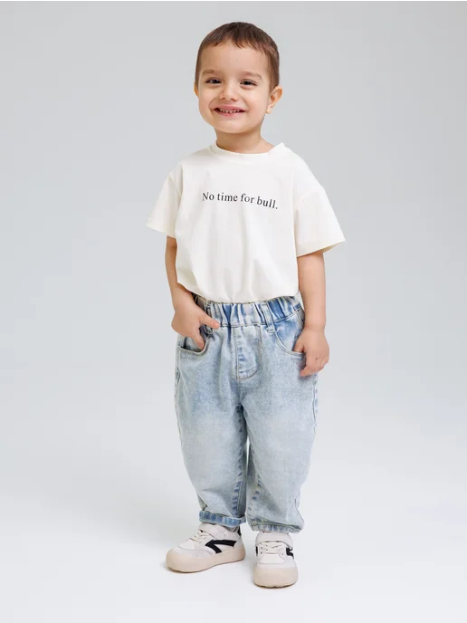 Safishka kids Футболка детская, бежевый, фото 2