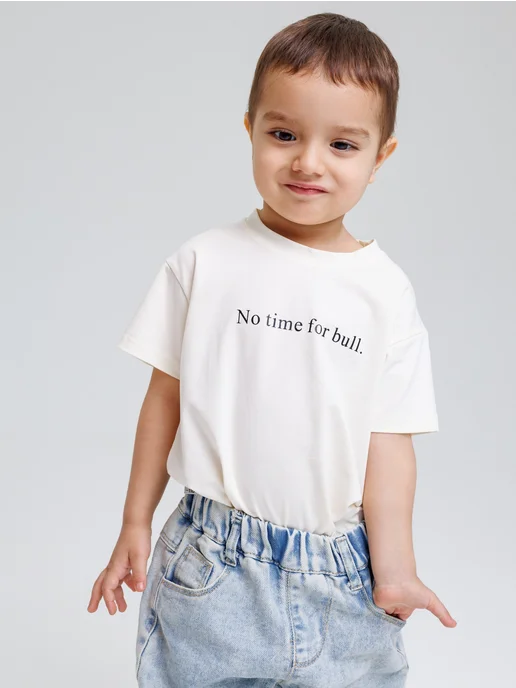Safishka kids Футболка детская, бежевый, фото 3