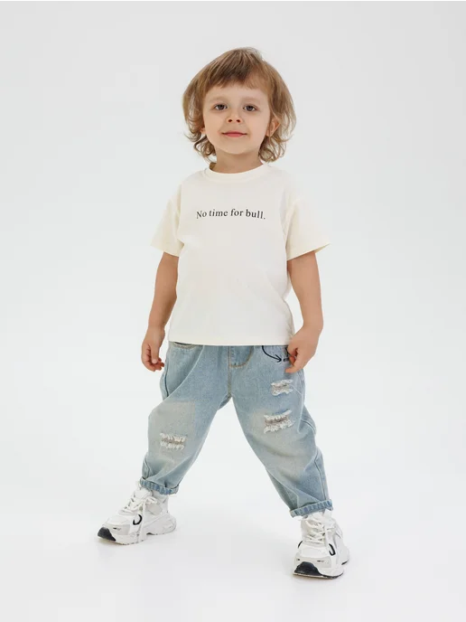 Safishka kids Футболка детская, бежевый, фото 7