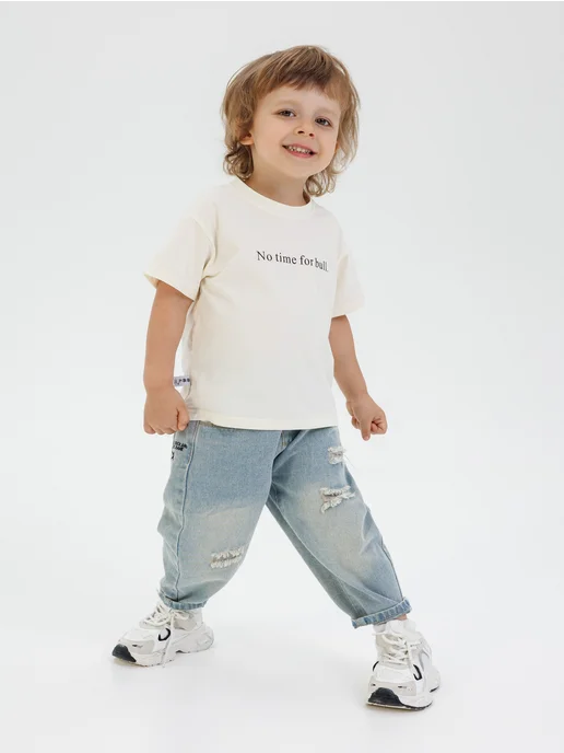 Safishka kids Футболка детская, бежевый, фото 8