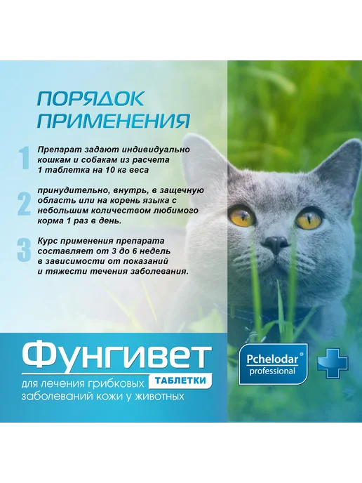 Пчелодар Фунгивет Для лечения грибковых заболеваний кожи у животных, вариант, фото 4