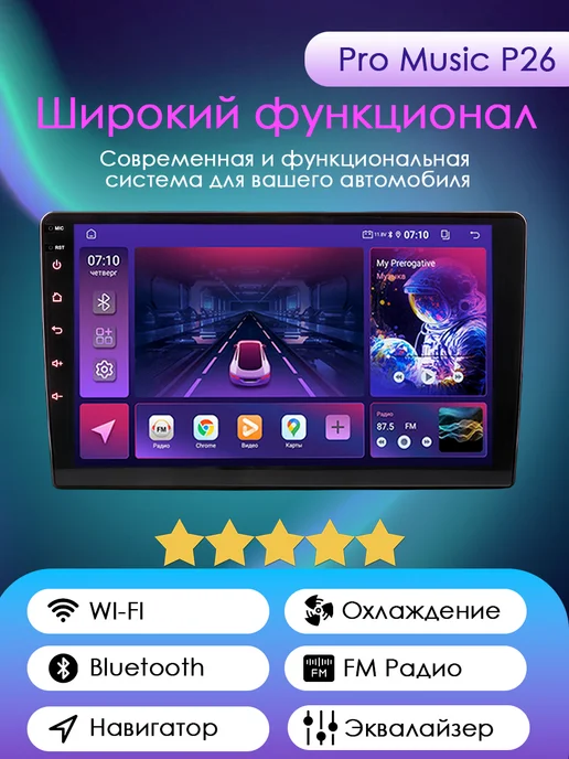 ProMusic Магнитола P26 для Toyota Land Cruiser Prado 150 13-17 6 128, вариант, фото 6