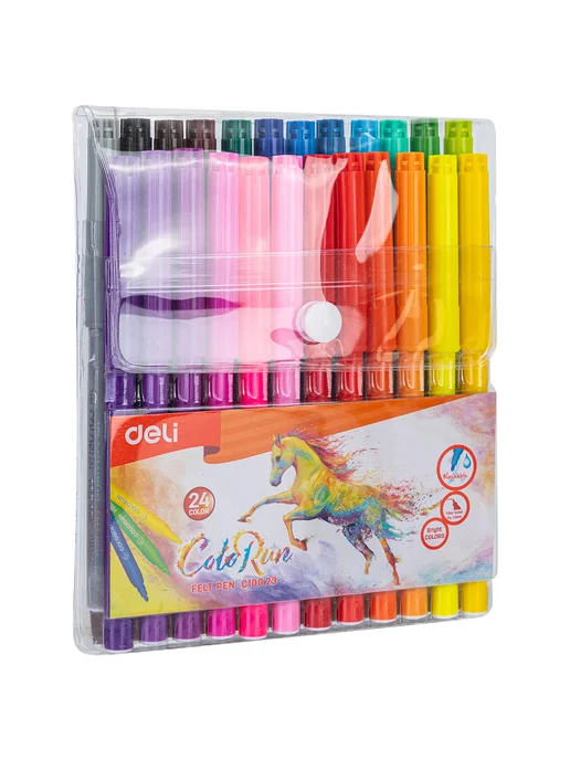 Maped (Франция) Фломастеры DELI "ColoRun", 24 шт, 24 шт, фото 3