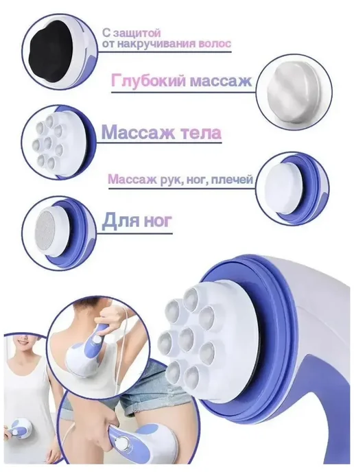 Homemade Электрический антицеллюлитный массажер, синий, фото 4