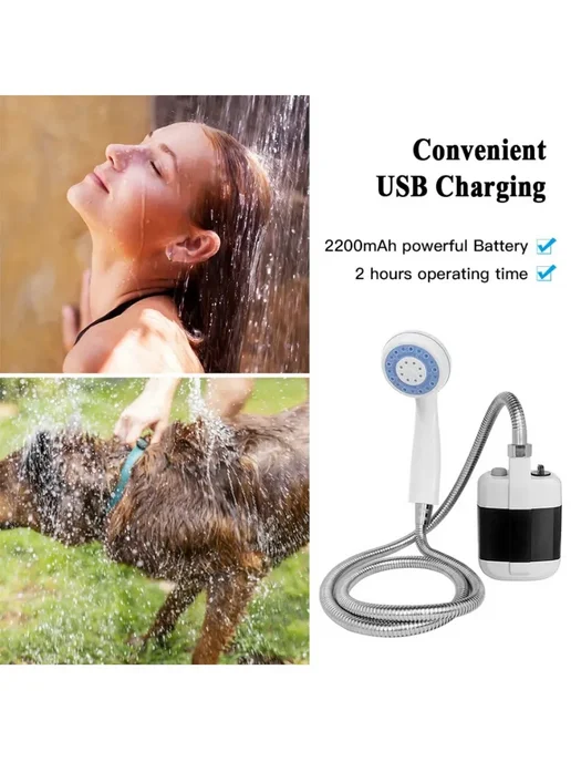 Trendy Homeware Походный душ с аккумулятором и USB зарядкой, вариант, фото 5