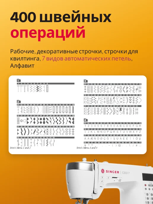 Singer Швейная машинка электронная CE677, белый, фото 2