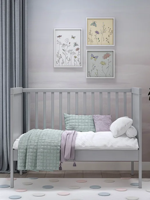 IKEA Кроватка для новорожденного с бортиками 60х120, КОЧ, 60x120, фото 3