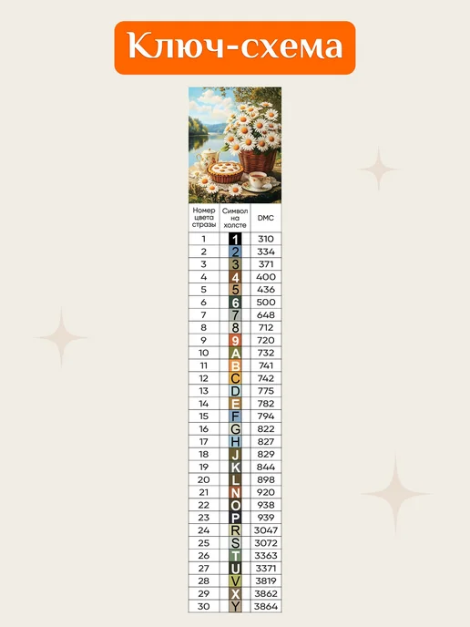 Monte Art Алмазная мозаика на подрамнике 40х50 Натюрморт на природе, 40x50, фото 6