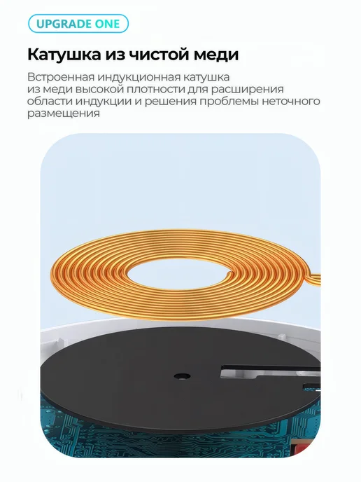 Беспроводная зарядка для iphone и Android 15W, 15 Вт, фото 3