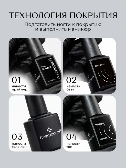Cosmoprofi Гель лак Purple Cat Eye 03, Темно-фиолетовый, фиолетовый, фото 7