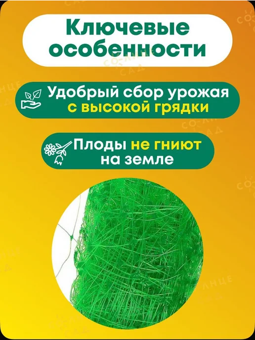 Сетка садовая шпалерная для огурцов 2х5- 2 ШТ, 2x5, 2 шт, фото 3