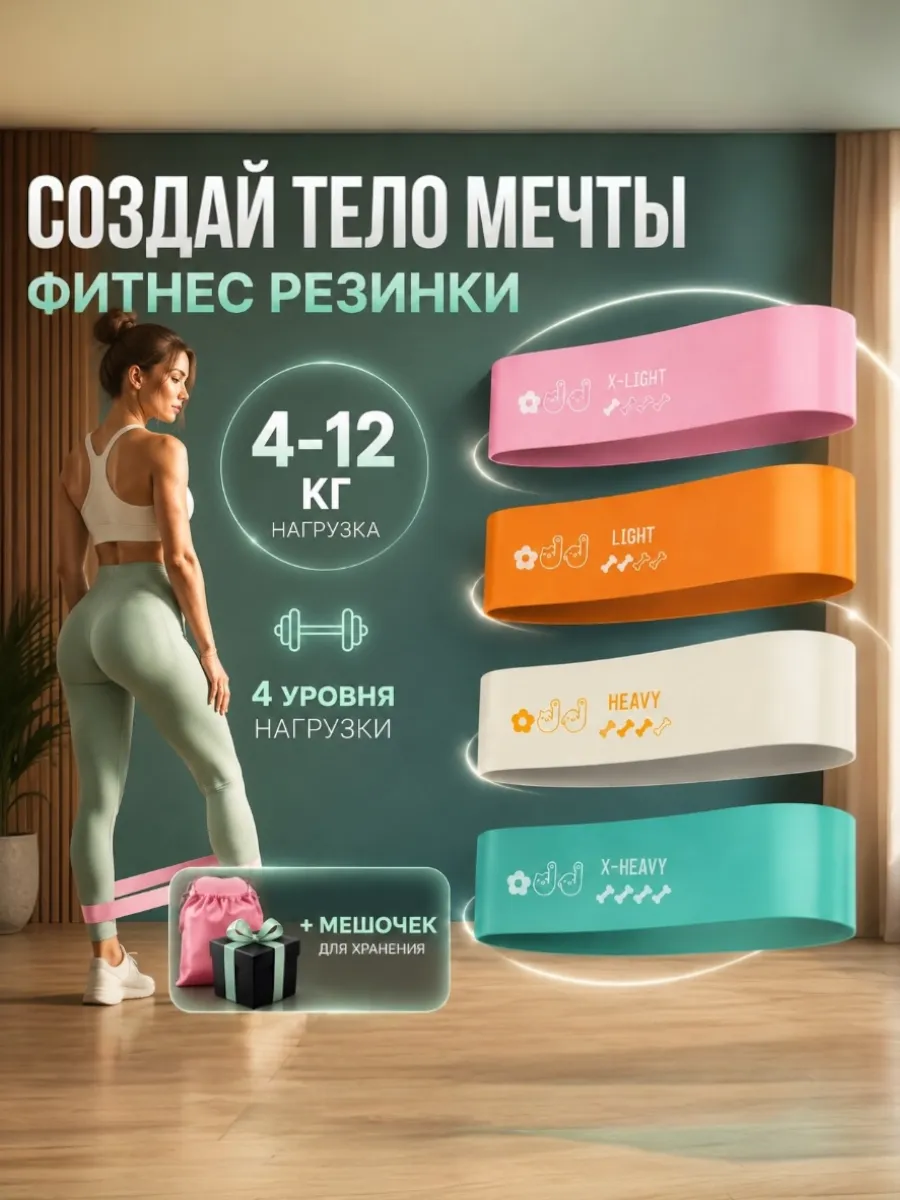 Резинки для фитнеса латексные фитнес резинки эспандеры