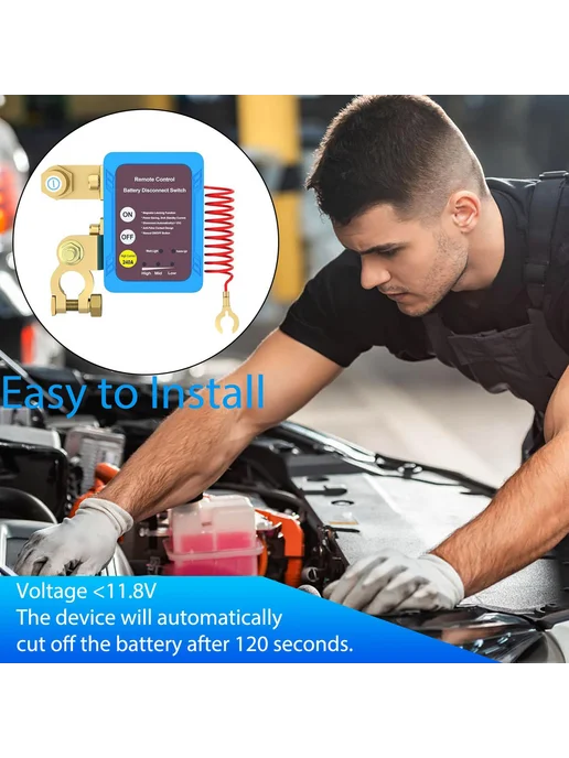 Дистанционный выключатель автомобильного аккумулятора, вариант, фото 2