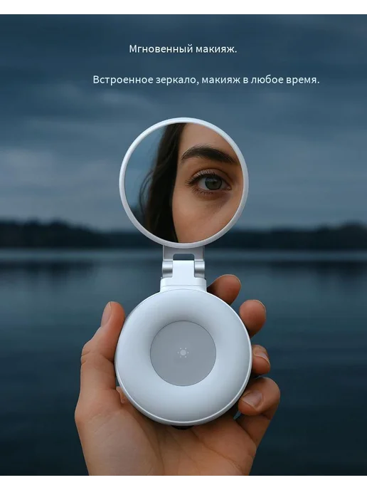Telesin Магнитный светодиодный кольцевой светильник, серый, фото 5