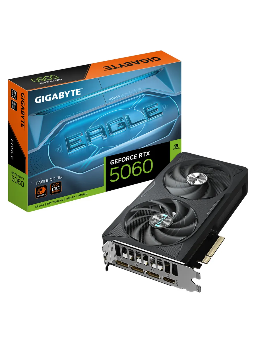 Видеокарта RTX 5060 8 ГБ RTL (GV-N5060EAGLE OC-8GD)