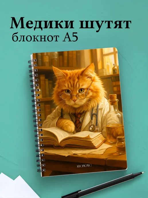 Блокнот Медицина с весёлыми фразами