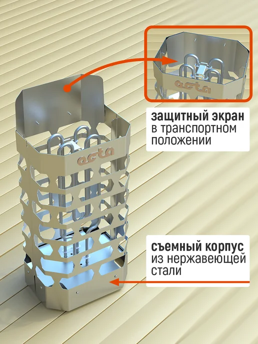 СТЭН Печь электрическая 6кВт (электрокаменка) окрашенная сталь, 4кВт нержавеющая, фото 4