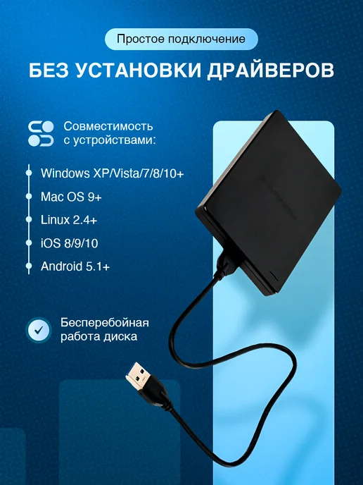 IRONWAVE Внешний жесткий диск Titanium 1 Гб, 1 ГБ, фото 3