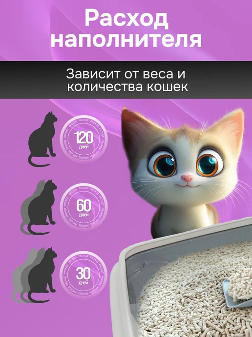 TOOCATTISH Наполнитель для кошачьего туалета комкующийся 10 кг 24 л, 10 кг, 24 л, фото 4