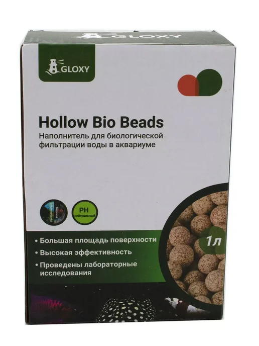 GLOXY Hollow Bio Beads 1л наполнитель для фильтра, 1 л, фото 3