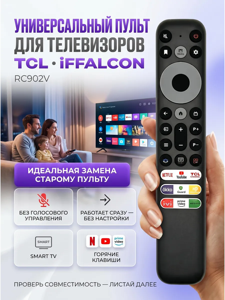 Пульт для телевизора универсальный тсл