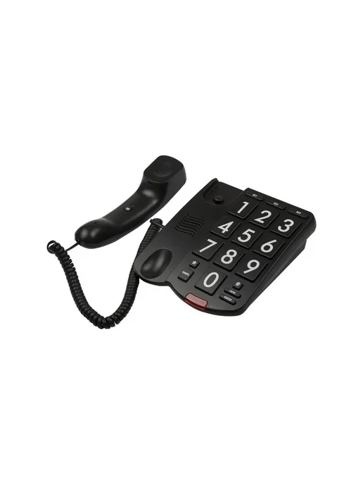 RITMIX Стационарный телефон проводной для дома и офиса RT-520 black, черный, фото 3