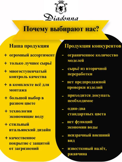 DIADONNA Подводка для смесителя 80 см, серый, фото 6